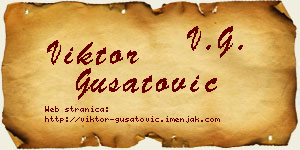 Viktor Gušatović vizit kartica